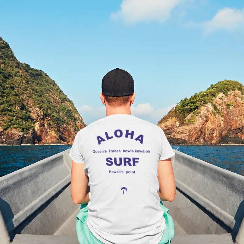 Aloha Days HAWAII POINTS Made in Hawaii S-XL White - CLOTHING - [Surfboards Surf Shop and Clothing Boutique Honolulu]