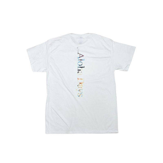 Aloha Days Kids T-Shirt Box Logo 2 LTD. Made in Hawaii Medium-Large White - CLOTHING - [Surfboards Surf Shop and Clothing Boutique Honolulu]