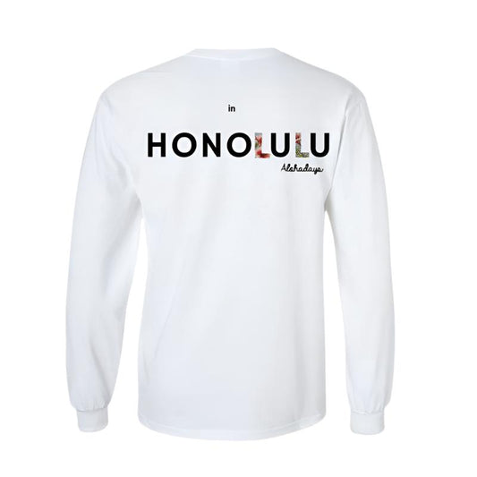 Aloha Days Long Sleeves Surf in Honolulu LTD. (Small-XLarge) White - CLOTHING - [Surfboards Surf Shop and Clothing Boutique Honolulu]