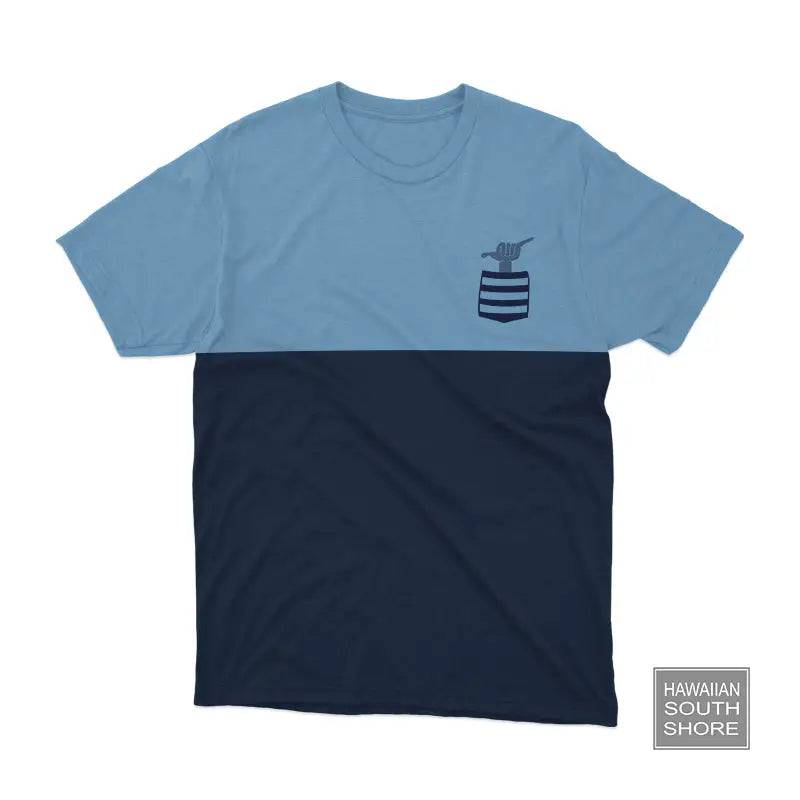 Aloha Days SHAKA Made in Hawaii S-L Light Blue Navy - CLOTHING - [Surfboards Surf Shop and Clothing Boutique Honolulu]