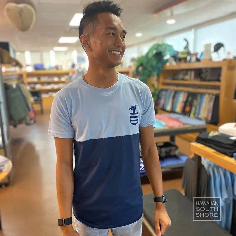 Aloha Days SHAKA Made in Hawaii S-L Light Blue Navy - CLOTHING - [Surfboards Surf Shop and Clothing Boutique Honolulu]