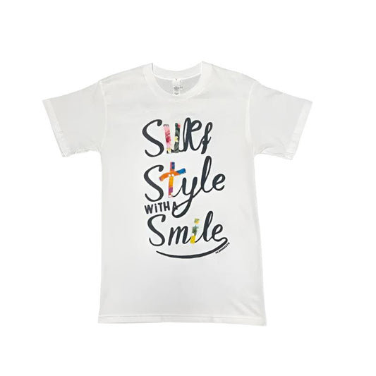 Aloha Days SMILE LTD Made in Hawaii S-XL White - CLOTHING - [Surfboards Surf Shop and Clothing Boutique Honolulu]