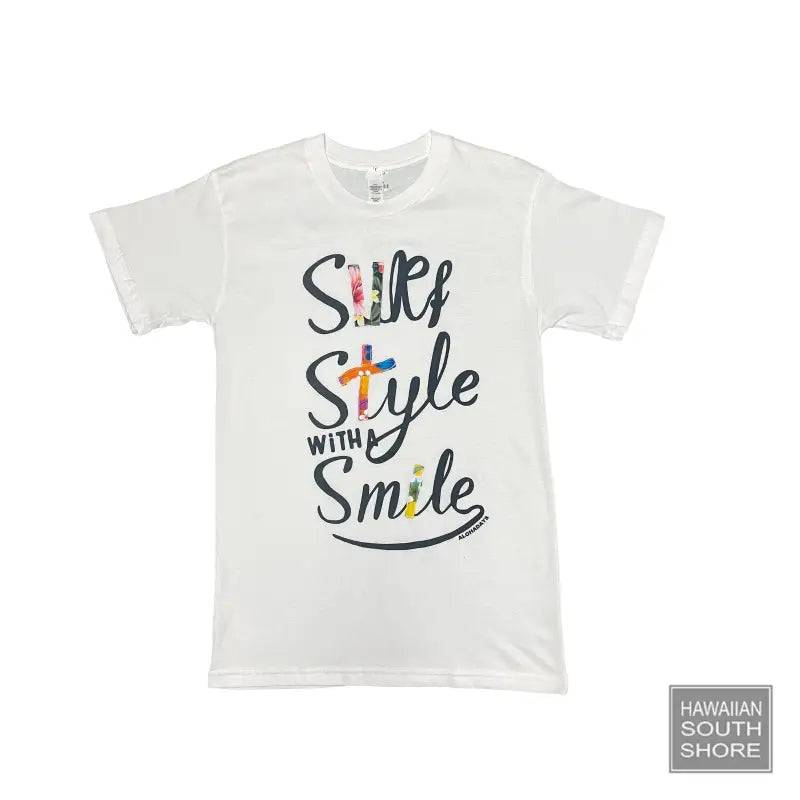 Aloha Days SMILE LTD Made in Hawaii S-XL White - CLOTHING - [Surfboards Surf Shop and Clothing Boutique Honolulu]