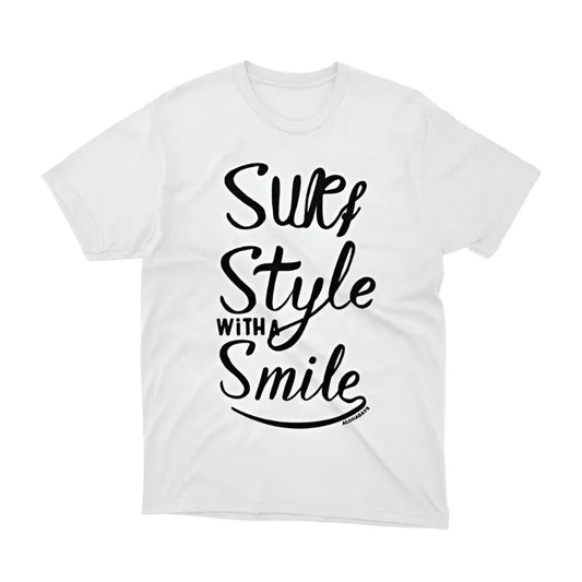 Aloha Days SMILE UNISEX Made in Hawaii S-XL White - CLOTHING - [Surfboards Surf Shop and Clothing Boutique Honolulu]