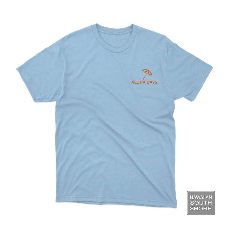 Aloha Days SUMMERTIME Made in Hawaii S-XL Light Blue - CLOTHING - [Surfboards Surf Shop and Clothing Boutique Honolulu]