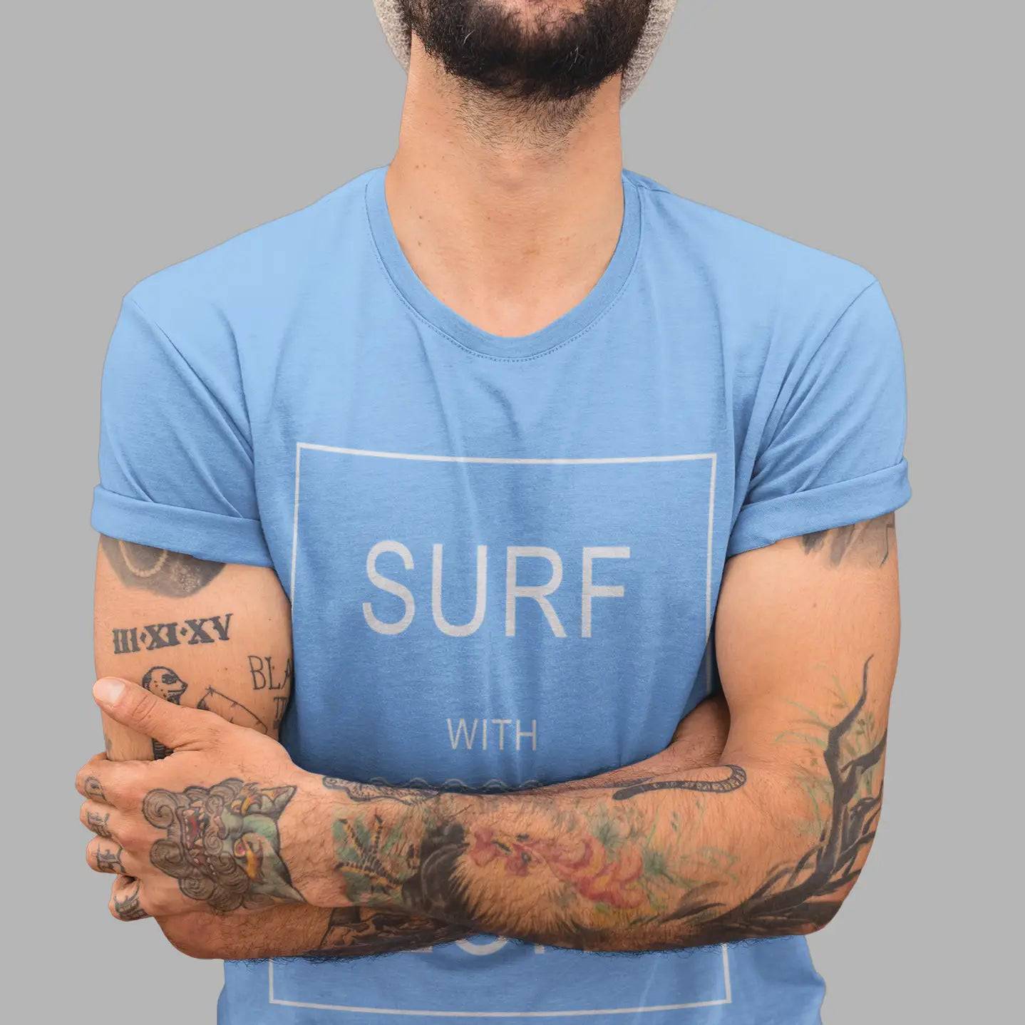 Aloha Days SURF &amp; ALOHA Made in Hawaii S-XL Light Blue - CLOTHING - [Surfboards Surf Shop and Clothing Boutique Honolulu]