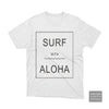 Aloha Days SURF & ALOHA Made in Hawaii S-XL White - CLOTHING - [Surfboards Surf Shop and Clothing Boutique Honolulu]