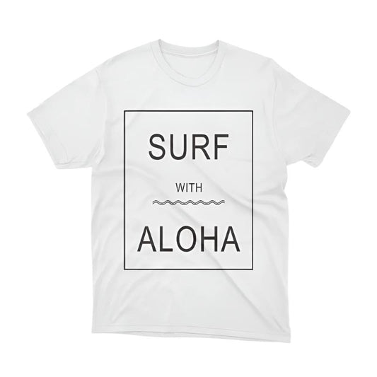 Aloha Days SURF & ALOHA Made in Hawaii S-XL White - CLOTHING - [Surfboards Surf Shop and Clothing Boutique Honolulu]