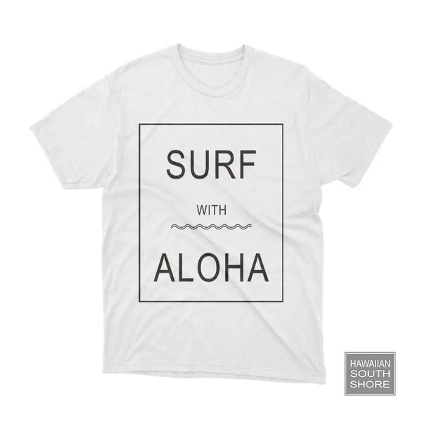 Aloha Days SURF &amp; ALOHA Made in Hawaii S-XL White - CLOTHING - [Surfboards Surf Shop and Clothing Boutique Honolulu]