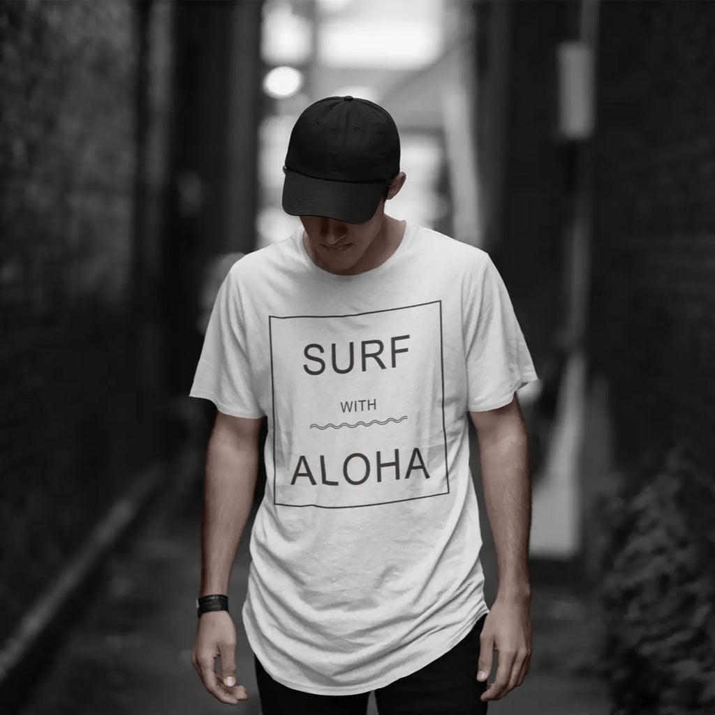 Aloha Days SURF & ALOHA Made in Hawaii S-XL White - CLOTHING - [Surfboards Surf Shop and Clothing Boutique Honolulu]