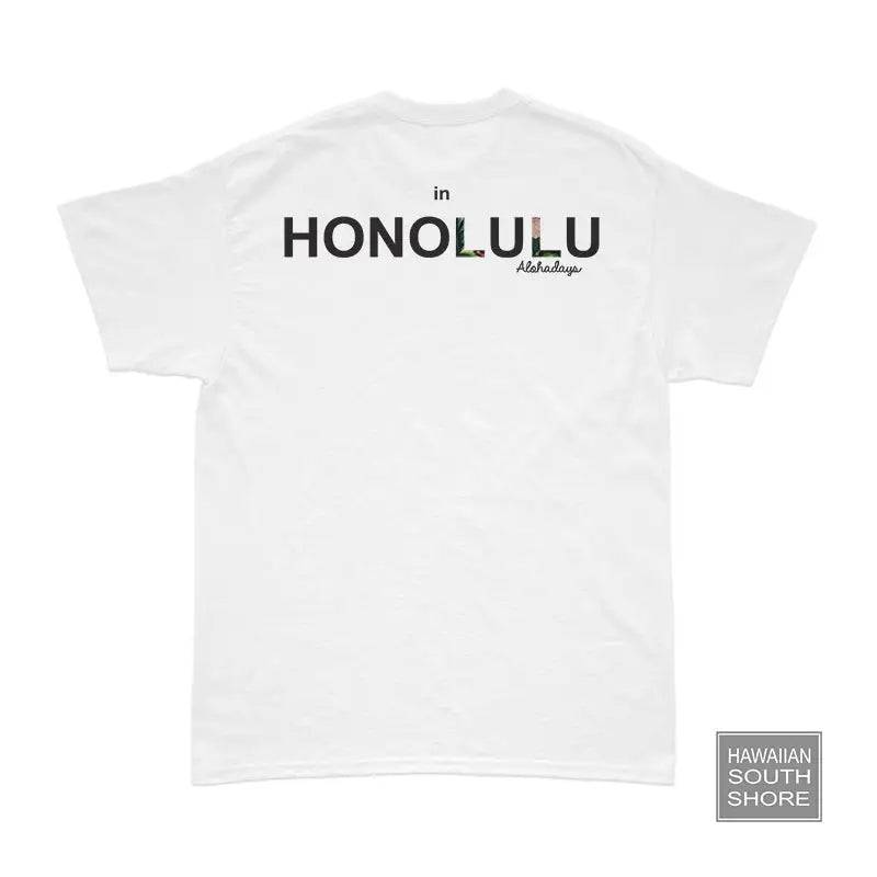 Aloha Days SURF IN HONOLULU LTD. Made in Hawaii S-XL White/Black - CLOTHING - [Surfboards Surf Shop and Clothing Boutique Honolulu]