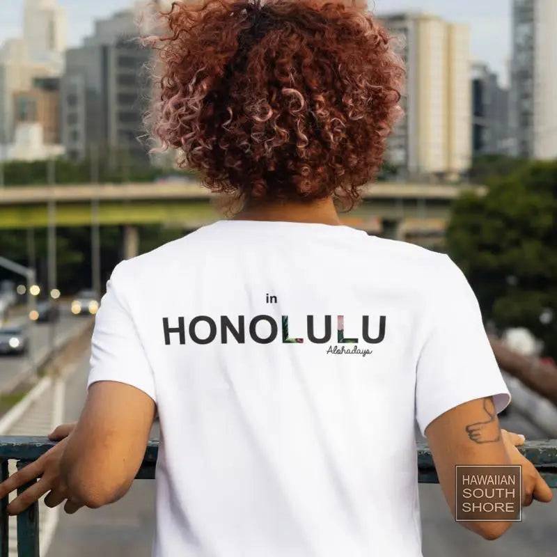 Aloha Days SURF IN HONOLULU LTD. Made in Hawaii S-XL White/Black - CLOTHING - [Surfboards Surf Shop and Clothing Boutique Honolulu]