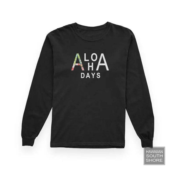 Aloha Days Sweater Hi Made in Hawaii Black - CLOTHING - [Surfboards Surf Shop and Clothing Boutique Honolulu]