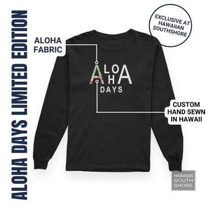 Aloha Days Sweater Hi Made in Hawaii Black - CLOTHING - [Surfboards Surf Shop and Clothing Boutique Honolulu]