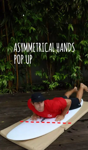 Assymetrical hands pop up