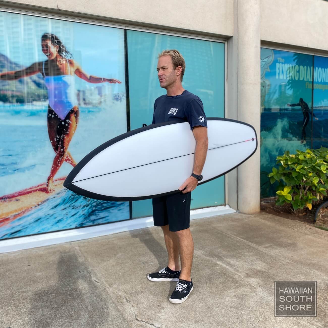 CHRISTENSON OP1 (5'10) 3 Fin FCS II Clear Sand Black Rails - SHOP SURFBOARDS - [Surfboards Surf Shop and Clothing Boutique Honolulu]