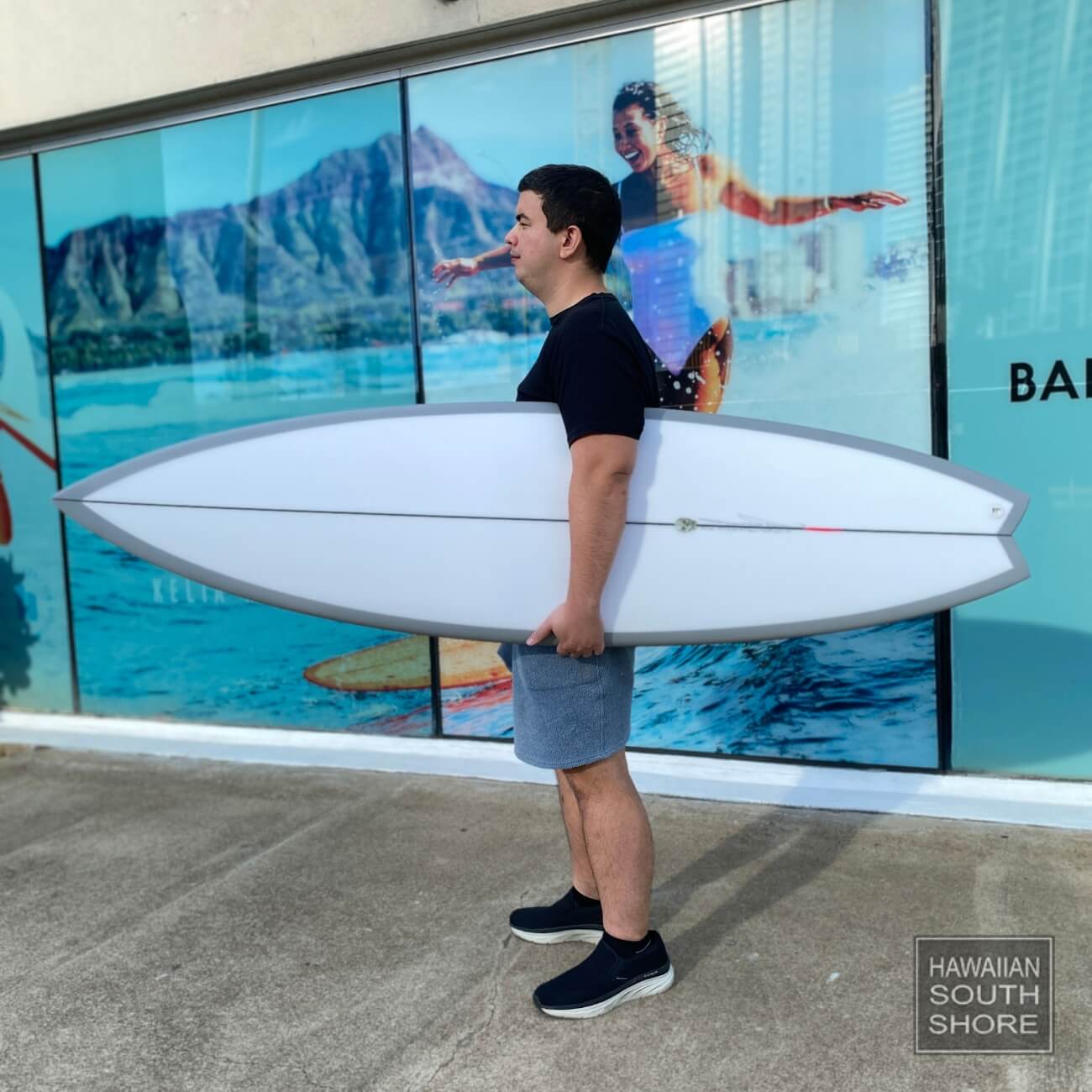 CHRISTENSON OP3 (5'10) 3 Fin FCS II Clear Sand Grey Rails - SHOP SURFBOARDS - [Surfboards Surf Shop and Clothing Boutique Honolulu]