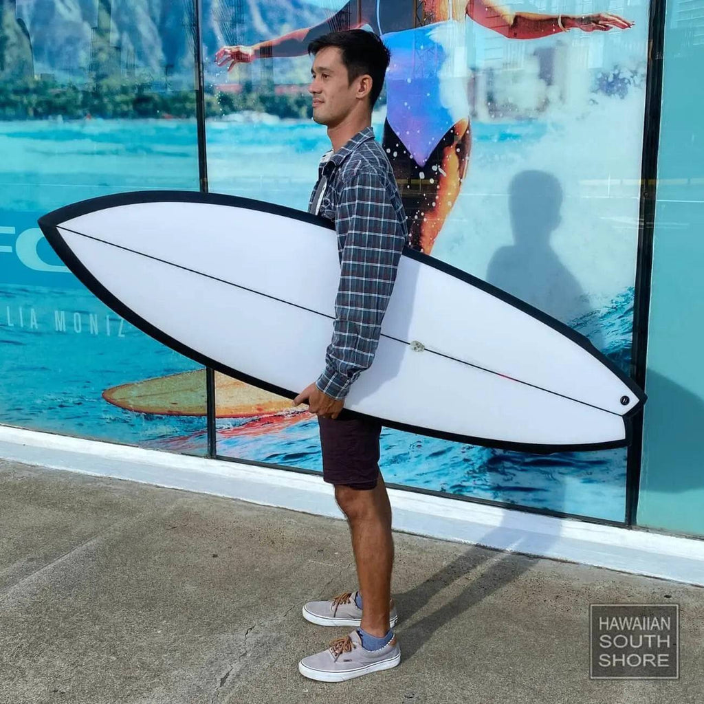 CHRISTENSON OP3 5'11 3 Fin FCS II Clear Sand Black Rails - SHOP SURFBOARDS - [Surfboards Surf Shop and Clothing Boutique Honolulu]