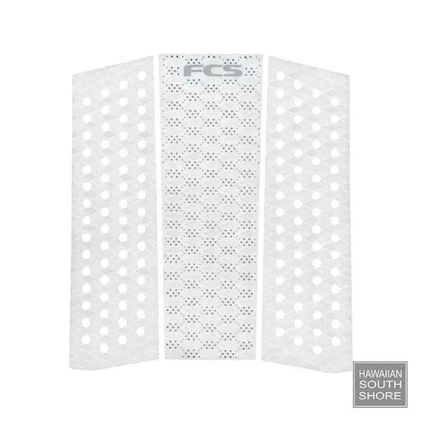 FCS Deckpad T-3 Mid Eco Traction White Cool Grey - SHOP SURF ACC. - [Surfboards Surf Shop and Clothing Boutique Honolulu]