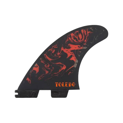 FCS II 3 Fins Filipe Toledo PC+Aircore Large Accelerator Template Black Red - SHOP SURF ACC. - [Surfboards Surf Shop and Clothing Boutique Honolulu]