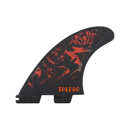 FCS II 3 Fins Filipe Toledo PC+Aircore Large Accelerator Template Black Red - SHOP SURF ACC. - [Surfboards Surf Shop and Clothing Boutique Honolulu]