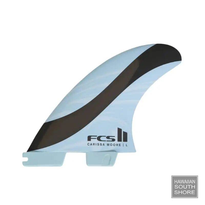 FCS II Carissa Moore 3 Fin Signature PC+Aircore Medium Blue Black - SHOP SURF ACC. - [Surfboards Surf Shop and Clothing Boutique Honolulu]