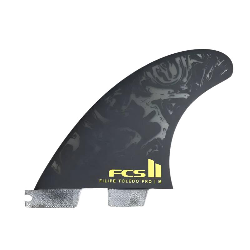 FCS II Filipe Toledo 3 Fin PG PRO (Med-Large) Black Acid - SHOP SURF ACC. - [Surfboards Surf Shop and Clothing Boutique Honolulu]