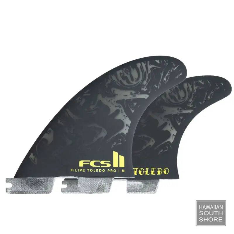 FCS II Filipe Toledo 3 Fin PG PRO (Med-Large) Black Acid - SHOP SURF ACC. - [Surfboards Surf Shop and Clothing Boutique Honolulu]