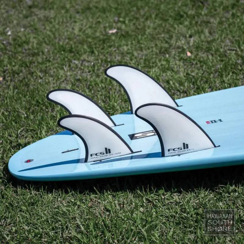 FCS II HARLEY INGLEBY MID TRI-QUAD FIN SET Large Performance Core White/Black - SHOP SURF ACC. - [Surfboards Surf Shop and Clothing Boutique Honolulu]