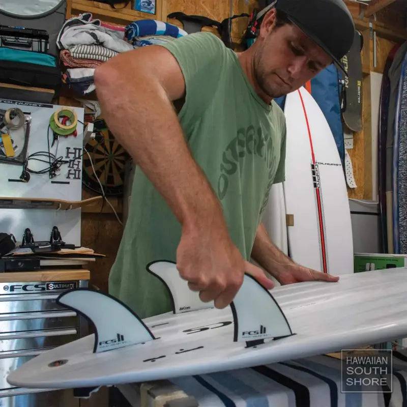 FCS II HARLEY INGLEBY MID TRI-QUAD FIN SET Large Performance Core White/Black - SHOP SURF ACC. - [Surfboards Surf Shop and Clothing Boutique Honolulu]