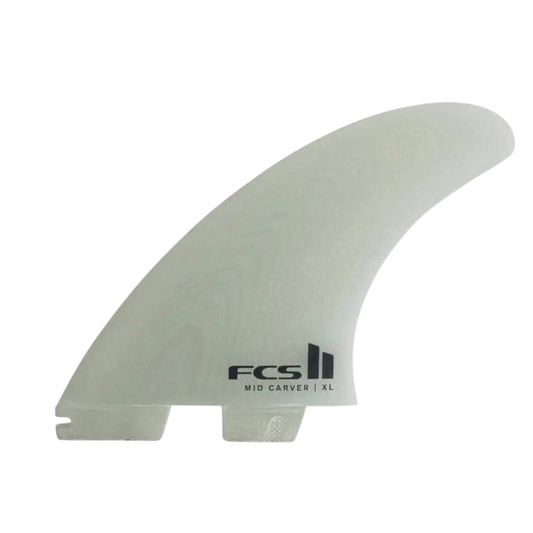 FCS II MID CARVER THRUSTER FIN SET XL Clear - SHOP SURF ACC. - [Surfboards Surf Shop and Clothing Boutique Honolulu]