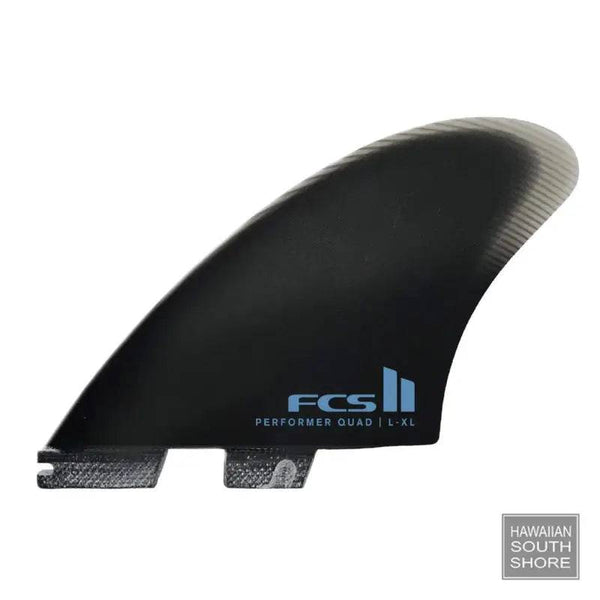 FCS II PERFORMER QUAD SPLIT KEEL FIN SET L-XL BLACK - SHOP SURF ACC. - [Surfboards Surf Shop and Clothing Boutique Honolulu]