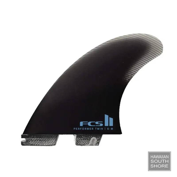 FCS II PERFORMER TWIN + 1 FIN SET S-M BLACK - SHOP SURF ACC. - [Surfboards Surf Shop and Clothing Boutique Honolulu]