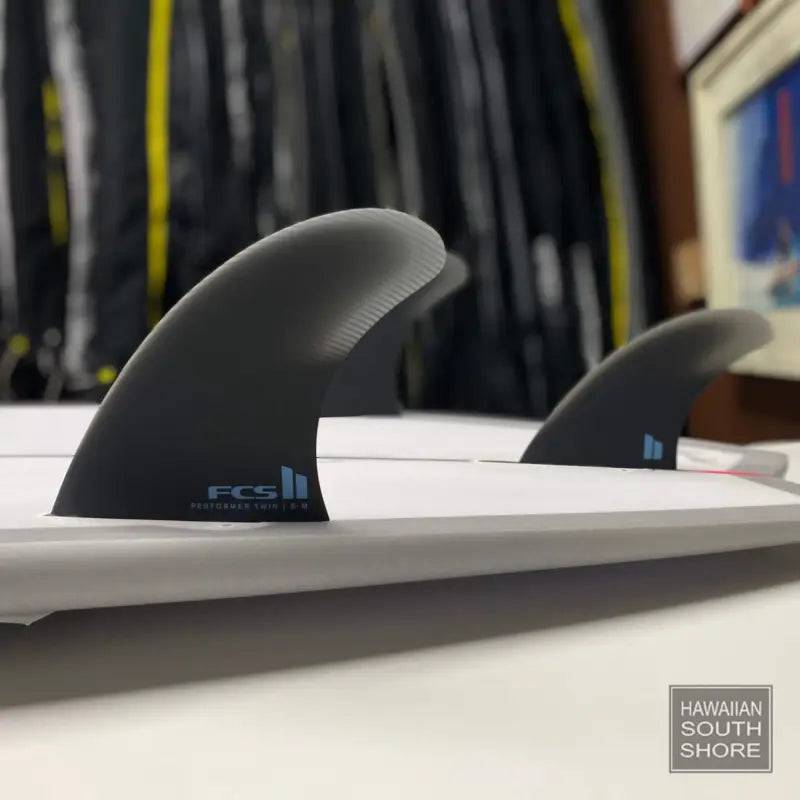 FCS II PERFORMER TWIN + 1 FIN SET S-M BLACK - SHOP SURF ACC. - [Surfboards Surf Shop and Clothing Boutique Honolulu]