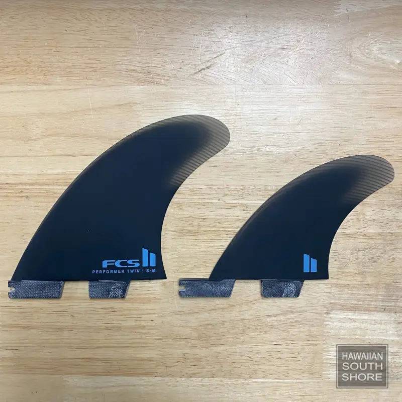 FCS II PERFORMER TWIN + 1 FIN SET S-M BLACK - SHOP SURF ACC. - [Surfboards Surf Shop and Clothing Boutique Honolulu]