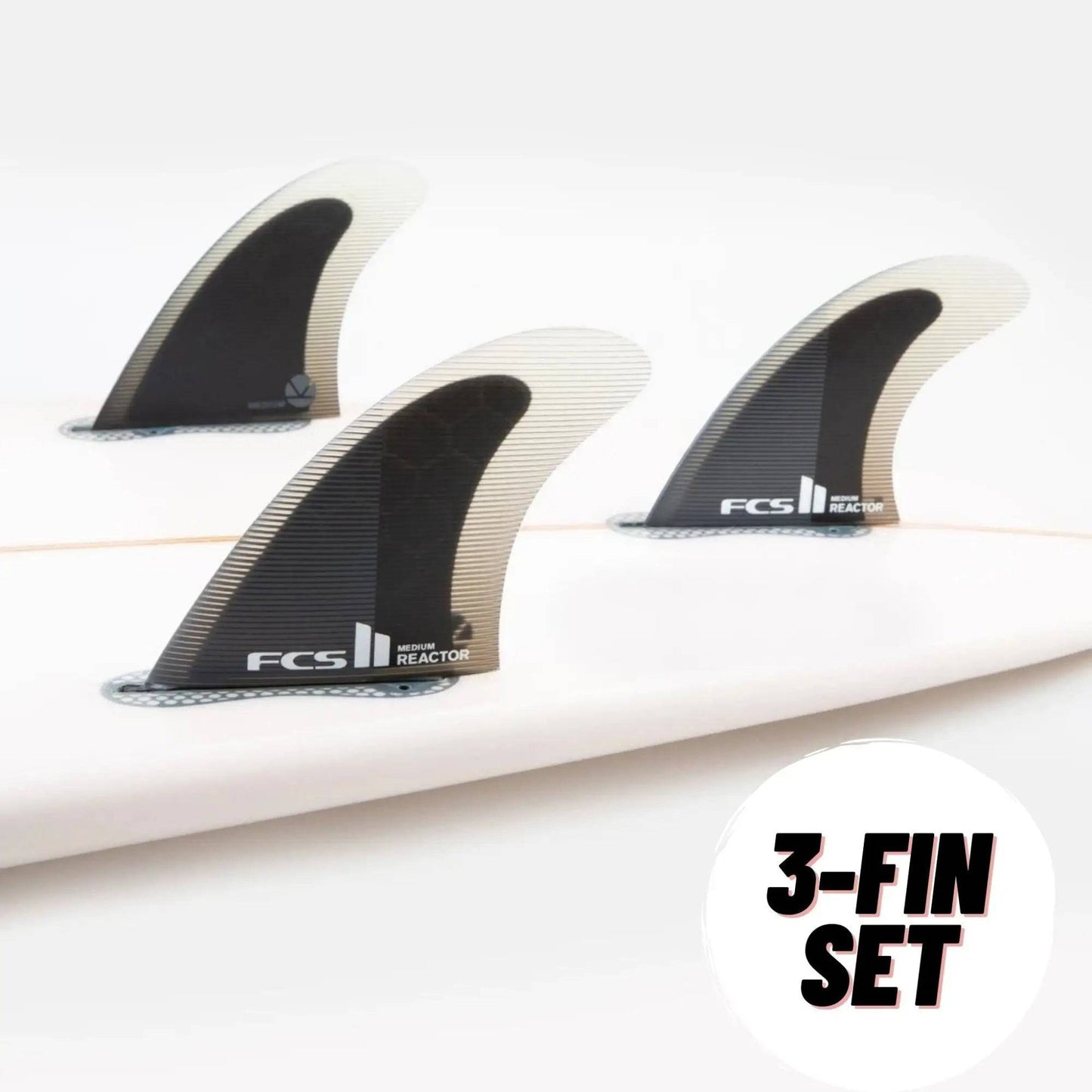 FCS II REACTOR 3-Fins Performance Core Large Reactor Template Black - SHOP SURF ACC. - [Surfboards Surf Shop and Clothing Boutique Honolulu]