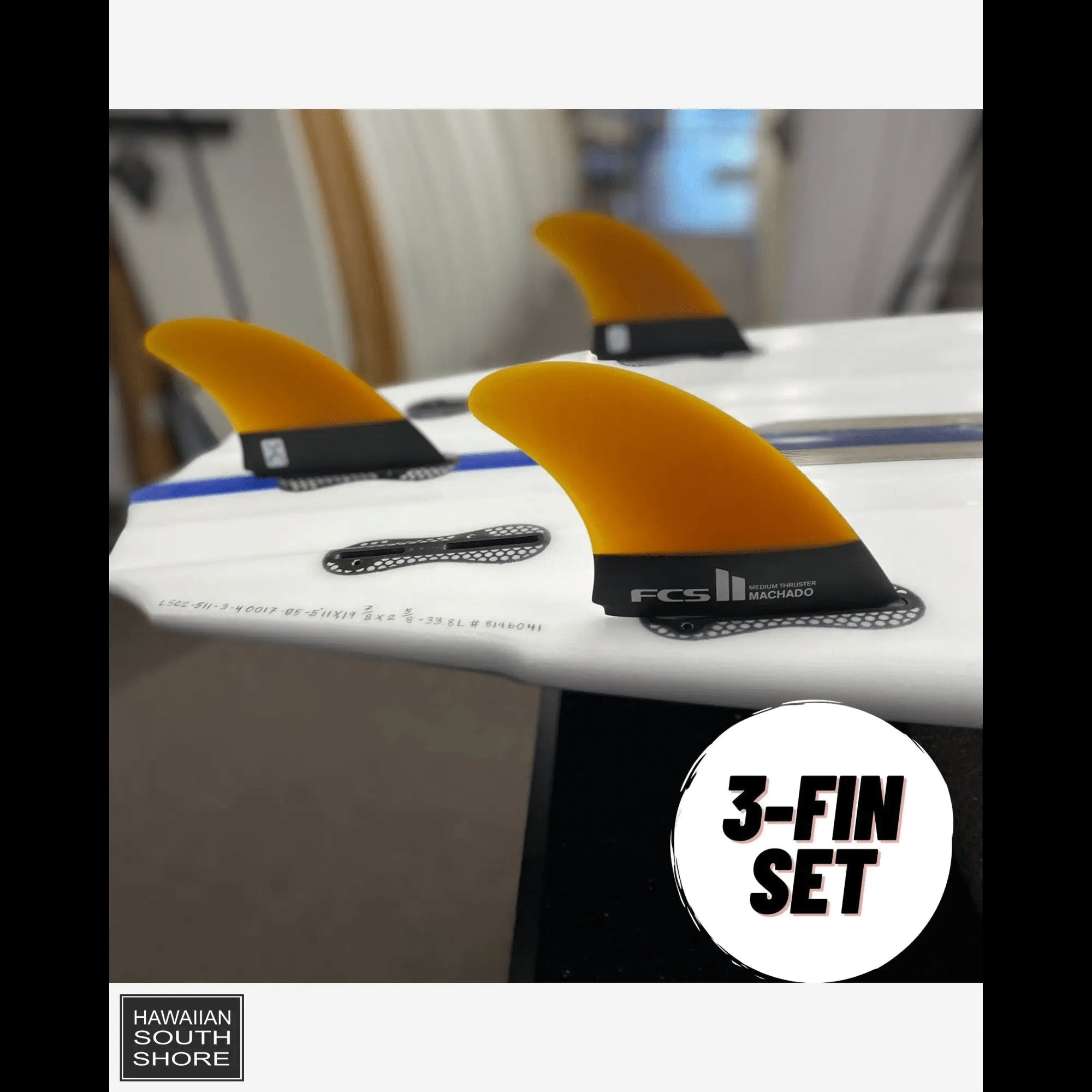 FCS II ROB MACHADO 3-Fin Performance Glass Large Accelerator Template