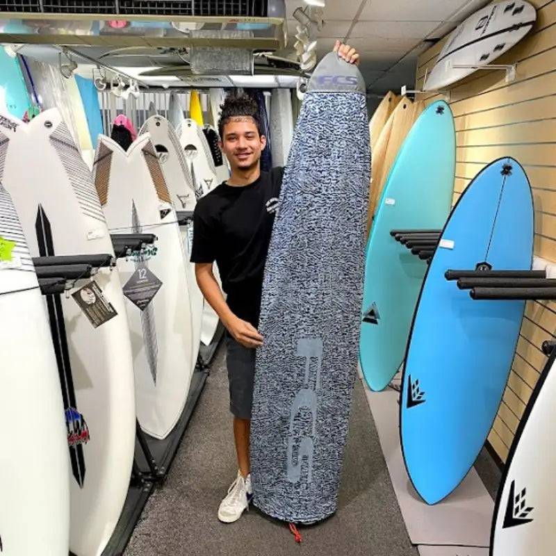 FCS Knit Stretch Fun Board Cover Carbon - SHOP SURF ACC. - [Surfboards Surf Shop and Clothing Boutique Honolulu]