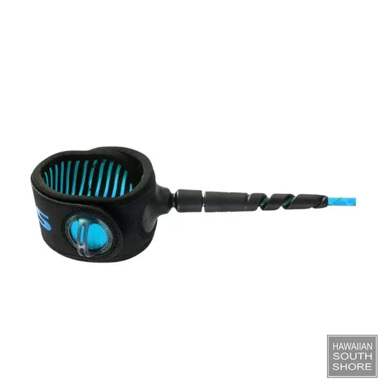 FCS Leash HELIX All Round (6'/7') 6.5mm Blue Black - SHOP SURF ACC. - [Surfboards Surf Shop and Clothing Boutique Honolulu]