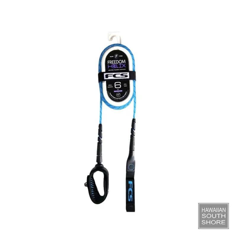 FCS Leash HELIX Freedom Comp (6') 5mm Blue Black - SHOP SURF ACC. - [Surfboards Surf Shop and Clothing Boutique Honolulu]