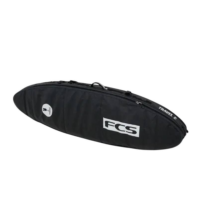 FCS Travel 2 All Purpose Surfboard Cover 6&#39;3/6&#39;7 Black Grey - SHOP SURF ACC. - [Surfboards Surf Shop and Clothing Boutique Honolulu]