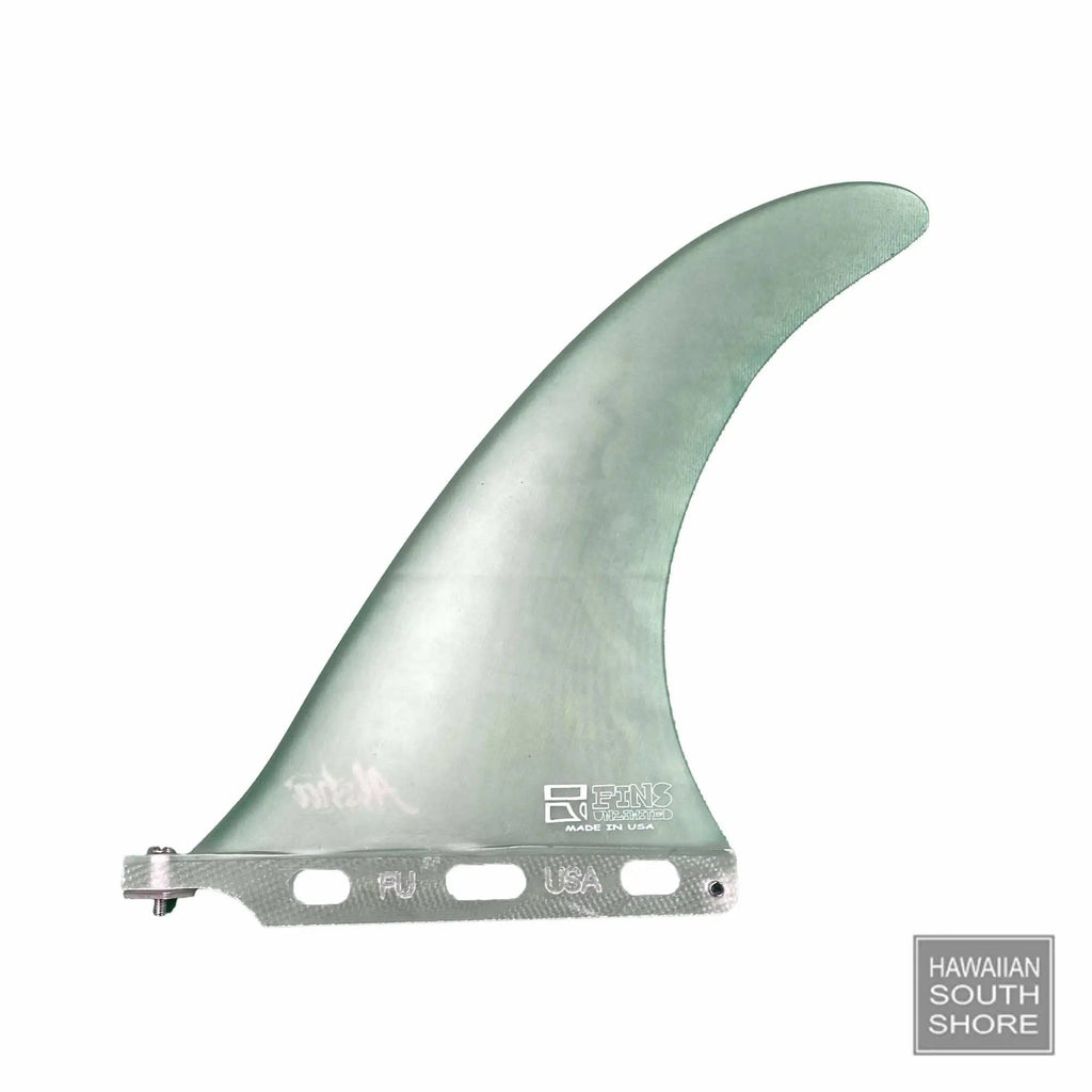 Fins Unlimited Kanoa Dahlin ALOHA Longboard Fin 9.0" Clear Green Color - SHOP SURF ACC. - [Surfboards Surf Shop and Clothing Boutique Honolulu]