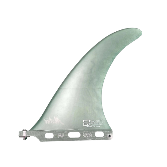 Fins Unlimited Kanoa Dahlin ALOHA Longboard Fin 9.0" Clear Green Color - SHOP SURF ACC. - [Surfboards Surf Shop and Clothing Boutique Honolulu]