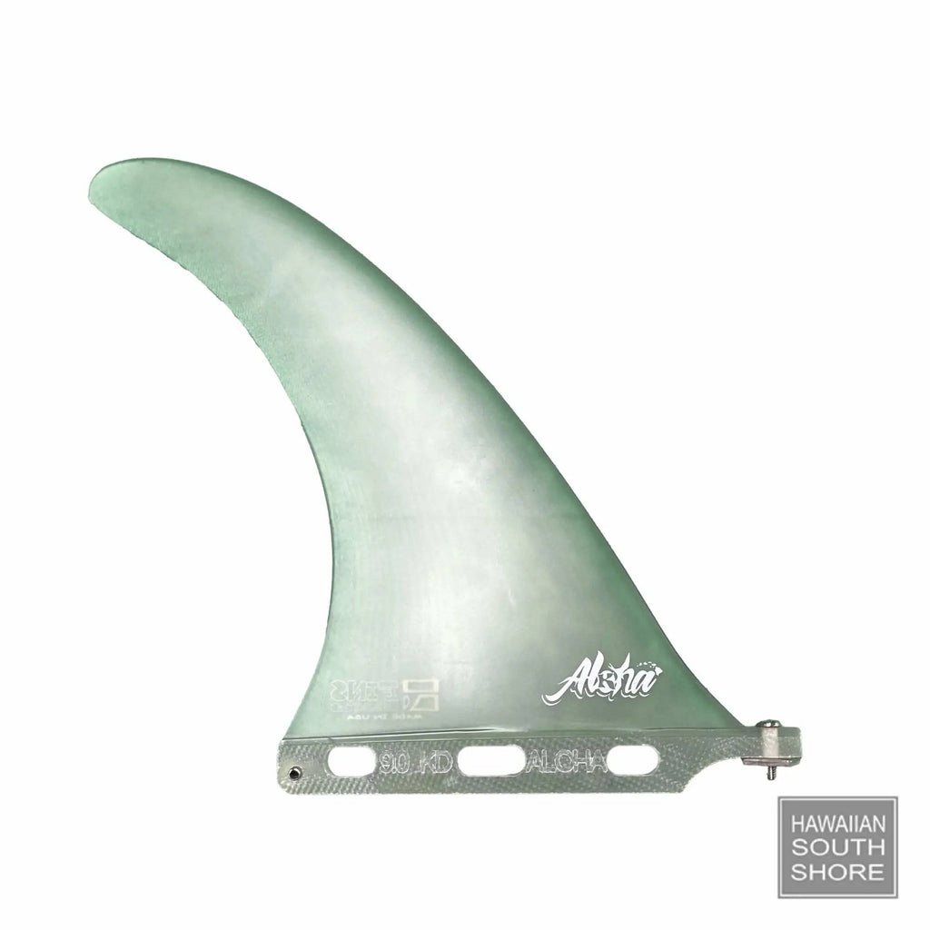 Fins Unlimited Kanoa Dahlin ALOHA Longboard Fin 9.0" Clear Green Color - SHOP SURF ACC. - [Surfboards Surf Shop and Clothing Boutique Honolulu]