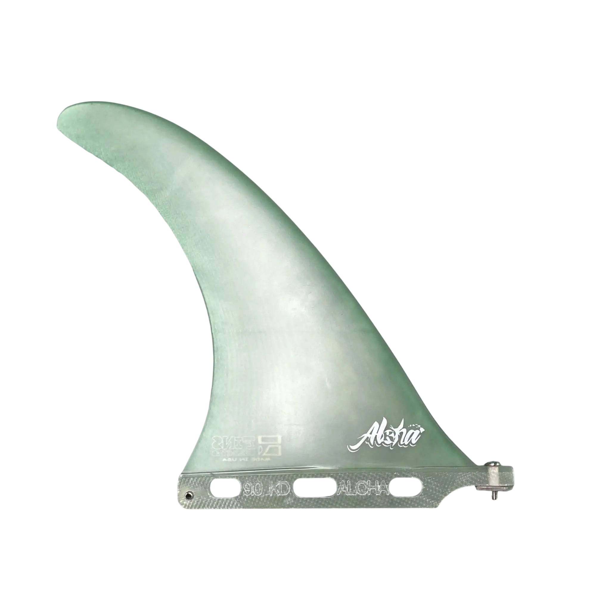 Fins Unlimited Kanoa Dahlin ALOHA Longboard Fin 9.0&quot; Clear Green Color - SHOP SURF ACC. - [Surfboards Surf Shop and Clothing Boutique Honolulu]