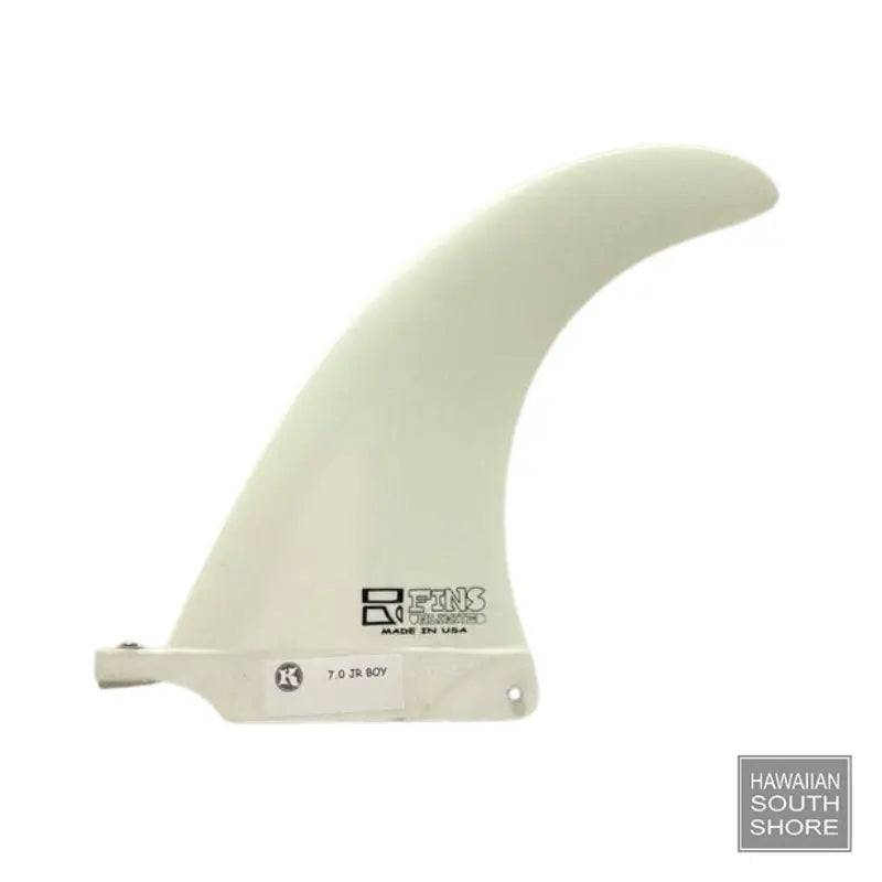 Fins Unlimited Kanoa Dahlin JR BOY 2+1 Fin 7.0"/White Color - SHOP SURF ACC. - [Surfboards Surf Shop and Clothing Boutique Honolulu]