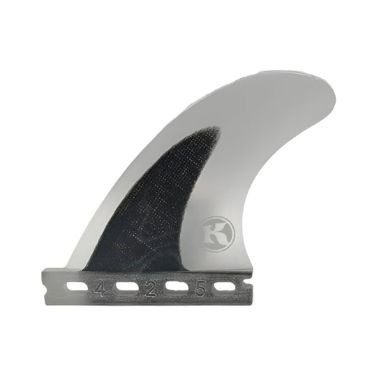 KANOA DAHLIN Side Bite 4.25" FUTURES Solid 3 Clear Black - SHOP SURF ACC. - [Surfboards Surf Shop and Clothing Boutique Honolulu]