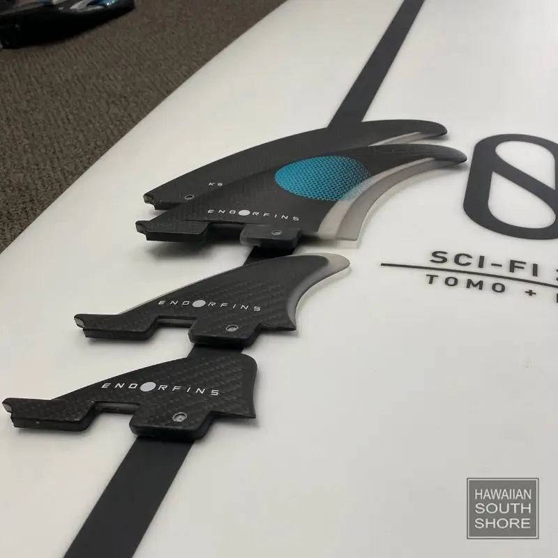 ENDORFINS KELLY SLATER TWIN+2 FCS2 Compatible Black Blue Color - SHOP SURF ACC. - [Surfboards Surf Shop and Clothing Boutique Honolulu]