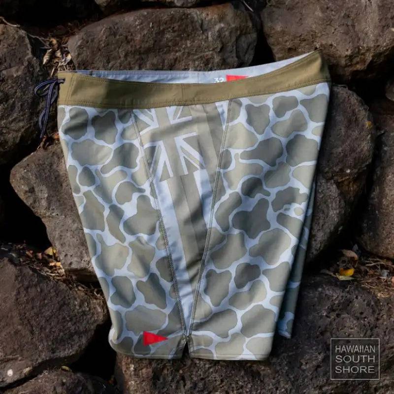 Florence Marine X Boardshorts F1 Pro Hawaii 24"-38"/Camo Burnt Olive - CLOTHING - [Surfboards Surf Shop and Clothing Boutique Honolulu]