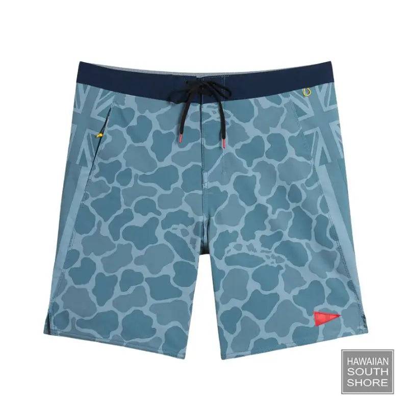 Florence Marine X Boardshorts F1 Pro Hawaii 26&quot;-38&quot;/ Light Sea Blue Camo - CLOTHING - [Surfboards Surf Shop and Clothing Boutique Honolulu]